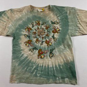 Vintage 90s Yogi Bear Single Stitch T Shirt Adult Small Tie Dye Hanna Barbera